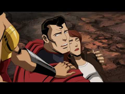 Wonder Woman consoling Superman | Injustice Animated Movie (2021)
