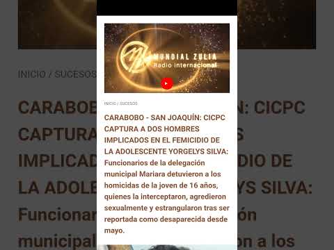 CICPC CAPTURA A DOS HOMBRES IMPLICADOS EN EL FEMICIDIO DE LA ADOLESCENTE YORGELYS SILVA