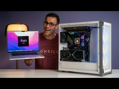 M1 Max Macbook Pro vs $5000 Intel I9-12900K PC - INSANE Performance!