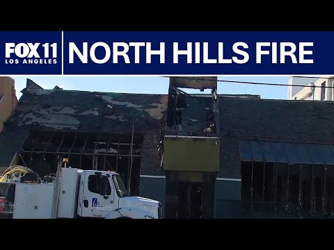 Massive fire in North Hills | FOX 11 LA