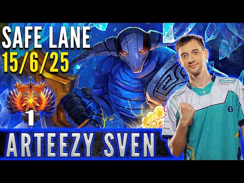 EG.Arteezy  [ Sven ]  Safe Lane Carry Pro Gameplay  [ Patch 7.32c ] Dota 2 Full Game