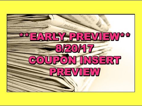 **EARLY PREVIEW**  8/20/17 COUPON INSERTS | 2 INSERTS THIS WEEK | BIC