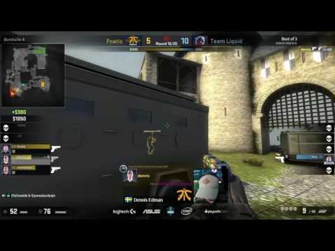 CS:GO - Dennis Crazy Pistol ACE vs Team Liquid @ ESL One Cologne 2016
