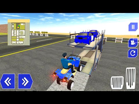 US Police ATV Quad Bike Transport Cargo Plane Game - Android GamePlay #12
