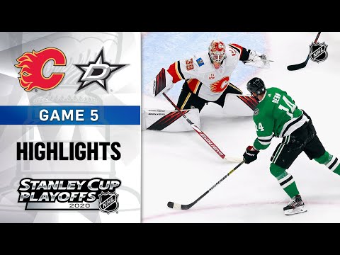 NHL Highlights | First Round, Gm5: Flames @ Stars - Aug. 18, 2020