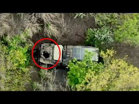 GMLRS Hit BM-21 Grad With Pinpoint Accuracy On Hood