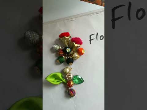 Make a beautiful flower with the help of  buttons