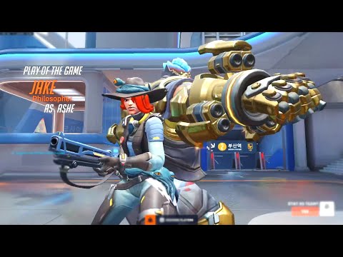 JAKE TOP 500 CARRY ASHE - POTG! OVERWATCH 2 SEASON 4