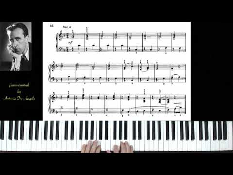 D. Kabalevsky op. 51 - Five Variations on a Russian Folk Song - piano tutorial by Antonio De Angelis