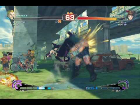 Super Street Fighter 4 Online Matches: Vs Jap355tar
