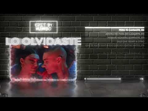 Dani Ribba, DUKI - Lo Olvidaste (Letra/Lyrics)