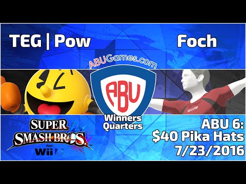 ABU Monthly 6: TEG | Pow (Pacman) vs. Foch (WFT) - Smash 4 Winners Quarters