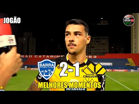 Gols e lances de Barra x Criciúma