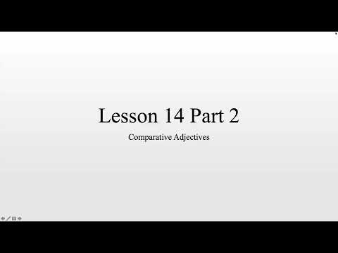 YTU Greek 2 - Lesson 14 Part 2: Comparative Adjectives