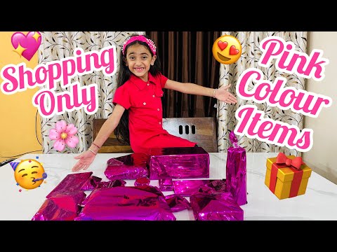Shopping Only Pink Colour Items😍| Shopping Challenge Vlog Ep - 140 | @SamayraNarulaOfficial |