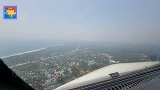 Landing in Trivandrum, VOTV, TRV, 🇮🇳 cockpit video, pilot\'s eye view