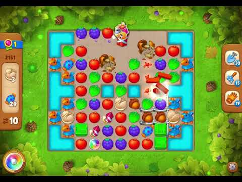 GardenScapes Level 2151 no boosters (18 moves)