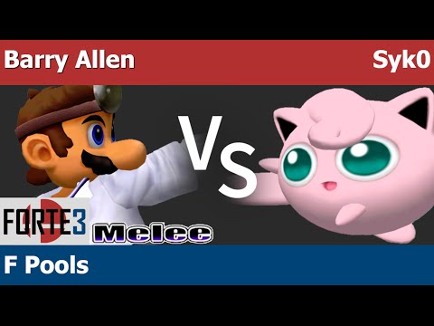 Forte 3 Melee - Barry Allen (Dr. Mario) vs Syk0 (Jigglypuff) - F Pools