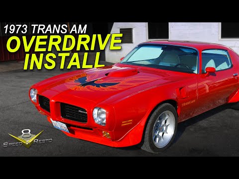 1973 Pontiac Trans Am 455 Holley Sniper EFI Gear Vendors Overdrive Install V8 Speed and Resto Shop