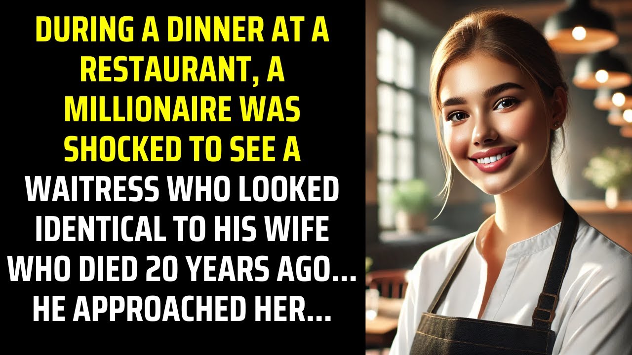 The Millionaire Stunned as the Waitress's Resemblance to His Late Wife Unveils a Decades-Old Mystery