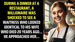The Millionaire Stunned as the Waitress's Resemblance to His Late Wife Unveils a Decades-Old Mystery