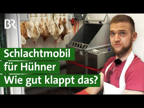 , title : 'Tierschutz: Hühner schlachten mit mobiler Geflügelschlachtung | Unser Land | BR'