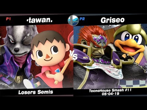 TecnoHouse #11: NF | tawan. (Wolf, Villager) vs RT+Griseo (King Dedede, Ganondorf) - Losers Semis