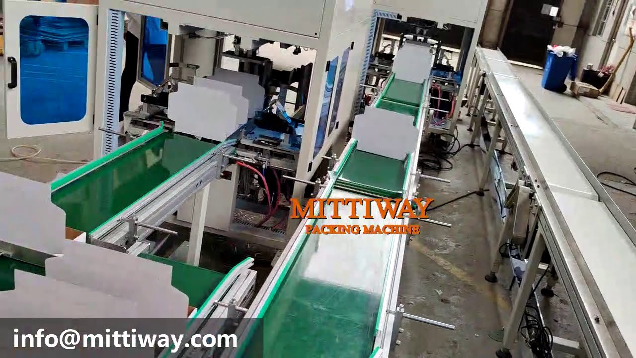 Scara robot tray loading packaging system tray former/tray lid closer with nordson glue machine/