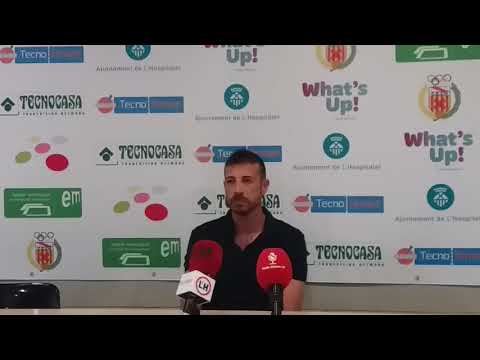 Rueda de prensa de Ñoño C.E. L'Hospitalet  - Terrassa F.C.