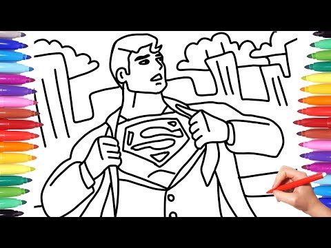 Clark Kent Turns into Superman | Superman Coloring Pages | Best Superheroes Coloring Pages