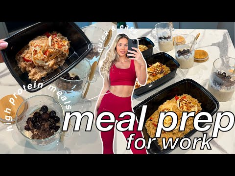 HEALTHY & EASY WORK MEAL PREP | Breakfast and lunch, one pan, under 20 mins