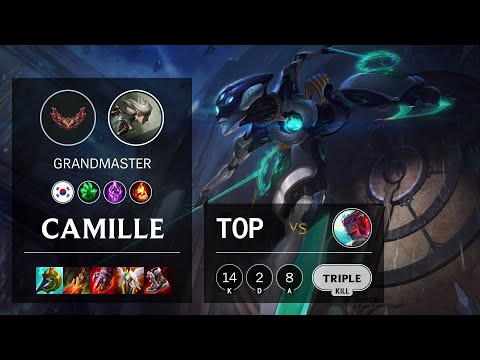 Camille Top vs Yone - KR Grandmaster Patch 12.2