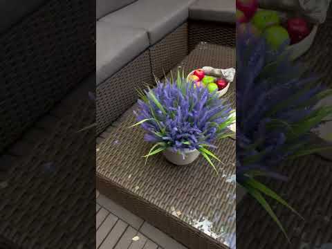 Кутові меблі Фланнері. Набір плетених меблів з штучного ротангу #меблі #ротанг