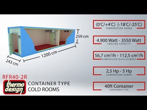 RFR40-2R -مزدوجة من نوع حاوية غرف التبريد السلسلة المزدوجة Video 11