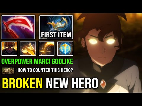 POWER OF NEW ANIME HERO | Pro Godlike Marci with First Item Echo Sabre + Desolator EZ Smash Dota 2
