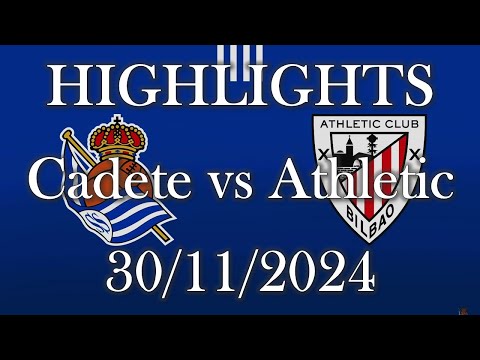 HIGHLIGHTS | Real Sociedad Cadete vs Athletic Club sub16 | Liga Vasca Cadete J12 (30/11/2024)