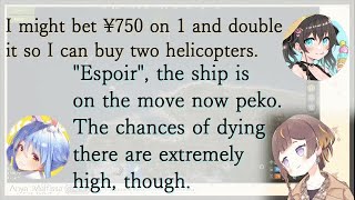 Anya got her robbed money back./ぺこらに強奪されたお金を返してもらうアーニャさん