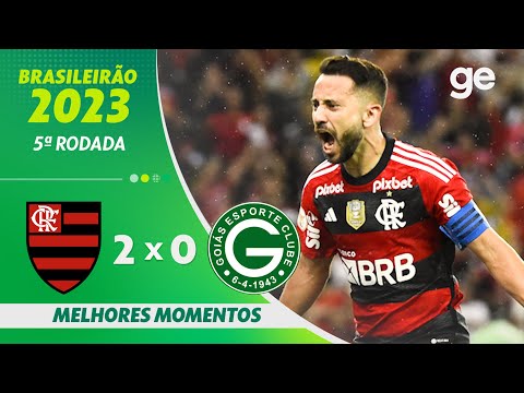 Gols e lances de Flamengo x Goiás
