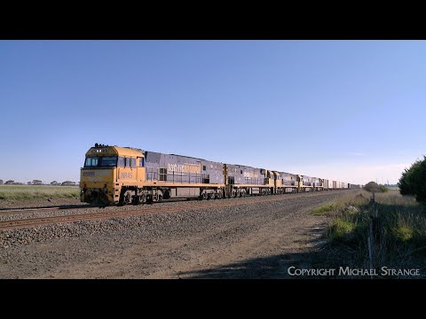 7XM4 Steel Train With Five NR Class Diesel Locomotives (10/8/2025) - PoathTV Australian Railroads