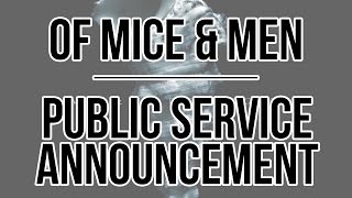 Of Mice &amp; Men - Public Service Announcement (Lyrics · Español/English)