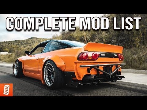 Nissan S13 240SX COMPLETE BUILD walk around & MOD LIST!