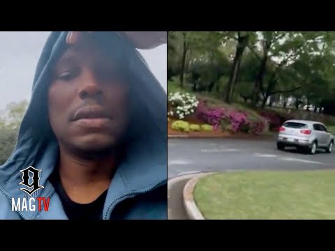 "U Betta Keep Drivin" Tyrese Grabs The Hoodie After Strange Car Pulls Up In Front Of His Mansion! ????
