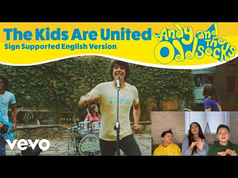 Andy and the Odd Socks - The Kids are United (Sign Supported English Version) ft. Princess K, Libera