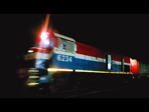 [4K] Tren cargado de NCA con la FIAT GAIA 1350Hp 6234 pasando por Marcos Juárez!!!!!!