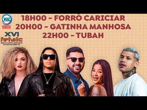 Tubah, Gatinha Manhosa e Forró Cariciar na Feira do Tapete e Artesanato em Lagoa do Carro