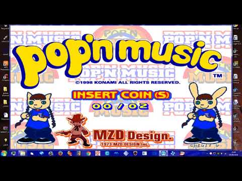 MAME 200 - KONAMI POP N MUSIC 1st EDITION - UK ARCADES DDR PS1 EMULATION