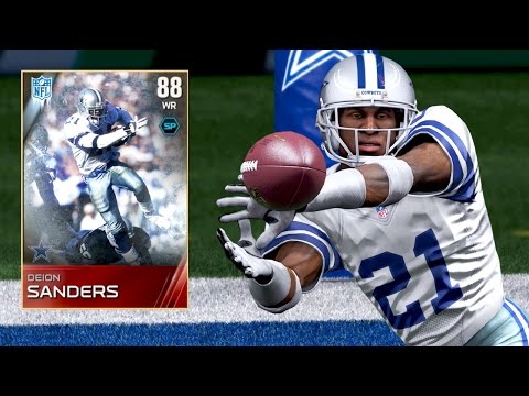 Madden 15 Ultimate Team Gameplay - Elite WR Deion Sanders Ultimate Freeze - Speed Kills!