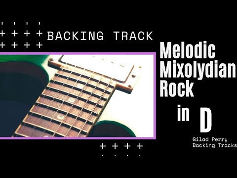 Melodic Mixolydian Rock – Backing Track in D