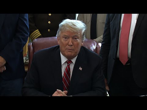 President Donald Trump has issued the first veto of his presidency, overruling Congress to protect his emergency declaration for border wall funding. (March 15)