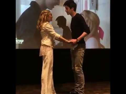 Meg Donnelly and Milo Manheim singing and dancing "Someday" in Zombies premier